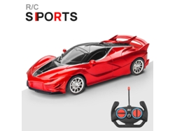 Coche RC 1/18 con luz LED, control remoto de 2,4 G, vehículo deportivo de alta velocidad para niños y niñas, Aeuzwr