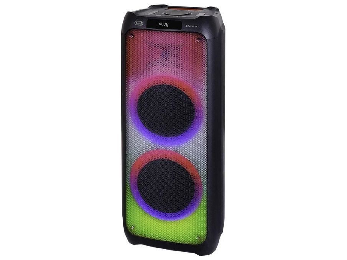 Altavoz Amplificado TREVI Xf 3400 Pro Fire Flame Mp3 Usb Microsd Entrada Aux Tws Función Bluetooth Triple Alimentación Karaoke TREVI