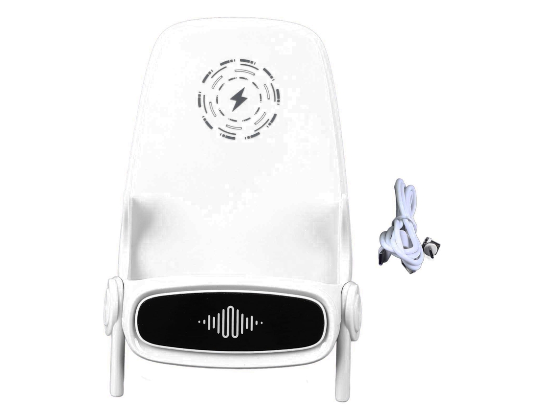 Soporte De Carga Inalámbrica Magnética Para Teléfonos Móviles, Carga 2 Teléfonos Simultáneamente, 36 W, Universal, Blanco, Diseño De Silla.