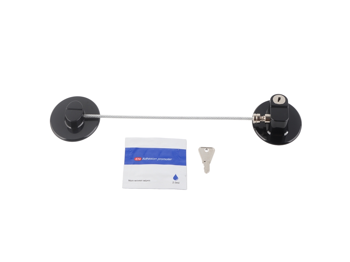 Candado De Combinación Para Frigorífico/congelador Con Material Resistente, A Prueba De Niños, Fq3 Negro