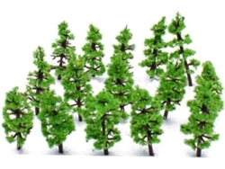 100 Piezas De Árboles En Miniatura, Abetos, Decoración Ferroviaria, Árbol En Miniatura A Escala