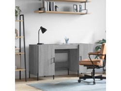 Escritorio | Mesa | Escritorio 140x50x75 cm Derivados de madera Gris Sonoma