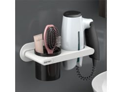 Soporte De Pared Para Secador De Pelo Con Vaso Organizador Para Baño, Peluquería Y Hogar.