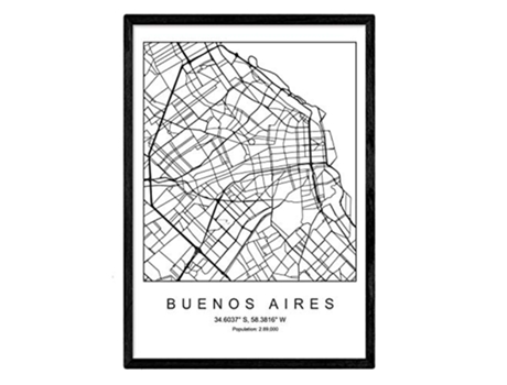 Lámina NACNIC Mapa Buenos aires (A3)