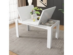 Mesa De Comedor De 120*70 Cm Con Espacio De Almacenamiento, Ahorra Espacio, Multifuncional.