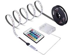 Cinta De Luz Led Impermeable 5m 300led Alimentada Por Batería 2835 Control Remoto De 24 Teclas Decoración Hazlo Tú Mismo Gusshious