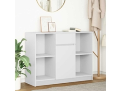 Aparador | Mueble De Comedor | Buffet Con Cajón Blanco 101x35x76 Cm Madera De Ingeniería Wsd82647