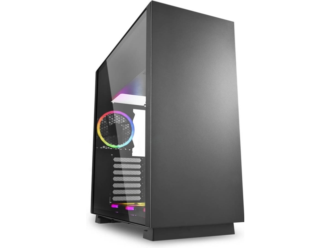 Caja PC SHARKOON Pure Steel (ATX Mid Tower - Negro)