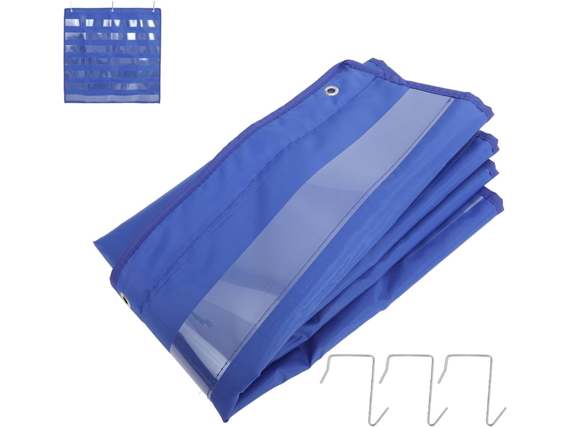 Agenda Diaria De Bolsillo Con Múltiples Bolsillos Transparentes, Duradera Y Portátil.