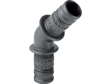 Mepla Ángulo 26 mm 45 grados PVDF GEBERIT 37 x 26 x 48