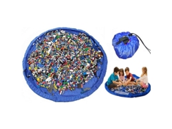 Bolsa Portátil Para Guardar Juguetes Con Alfombrilla, 150 Cm De Diámetro, Fácil De Limpiar.