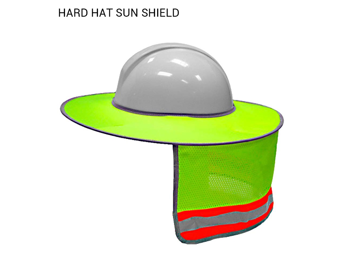 Vlrla-visera De Sol Para Casco De Seguridad Con Sombrero Largo Y Malla En El Cuello, Casco Reflectivo De Alta Visibilidad