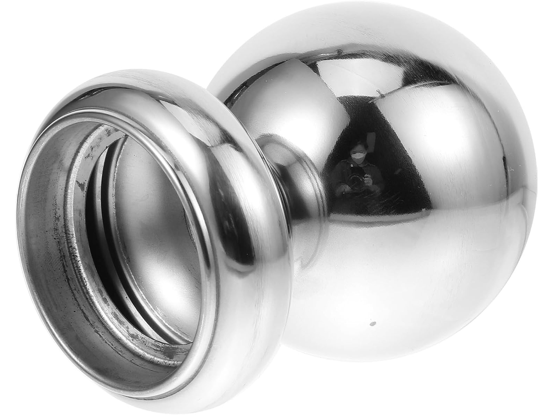 Remate De Pasamanos Esférico Hueco De Acero Inoxidable De 63 Mm De Grosor
