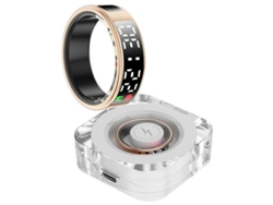 Anillo inteligente SR08 con pantalla digital, monitor de sueño, oxígeno en sangre y frecuencia cardíaca, con estuche de carga Nostalgia88