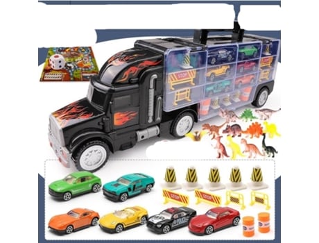 Hotwheels Camión Caja de Almacenamiento Coche de Juguete Camión Negro 20 Piezas
