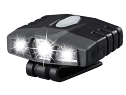 Brillante manos libres LED Clip en la luz del sombrero - Recargable 150 lúmenes Ligero Foco Impermeable Cap Light Linterna Head Light (Negro) BISBISOUS