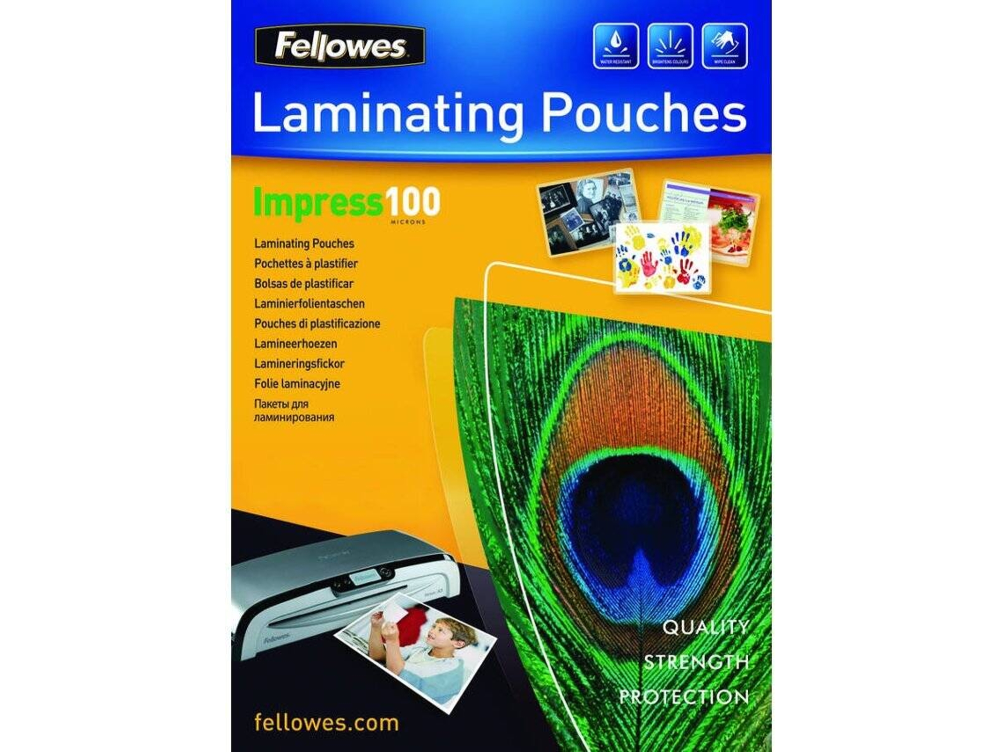 Fundas de Plastificar FELLOWES 5351205 Transparente (100 un - A3)