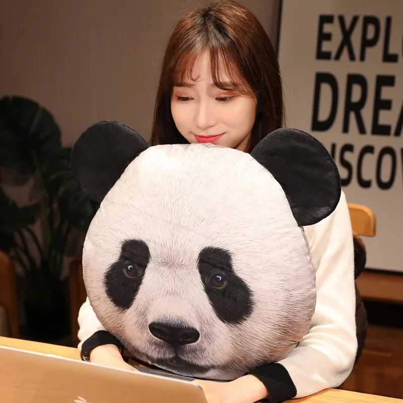 (panda 40cm) Almohada/respaldo Para Cabeza De Animal Simulado Adulto Con Soporte Lumbar