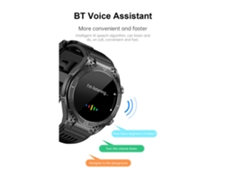 Reloj Inteligente Con Pantalla De 1,43 Pulgadas, Bluetooth, Función De Llamadas, Resistente A La Lluvia, Batería De 250 Mah Y Correa Deportiva.