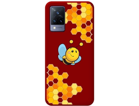 Carcasa Vivo V21 5G TUMUNDOSMARTPHONE Abeja Rojo