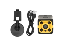 Câmera De Ação Resistente À Água Full Hd 1080p Gravação Em Loop Visão Noturna Dv Camcorder Preto Amarelo