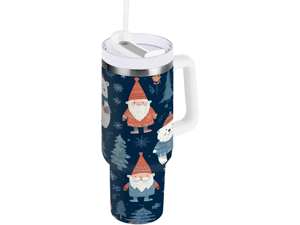 Navidad Vaso Botella Taza Acero Inoxidable - Vaso Térmico Portátil