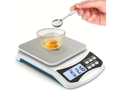 Báscula de cocina digital de alta precisión con pantalla LCD, báscula electrónica para cocinar de 10 kg/1 g Gertiz