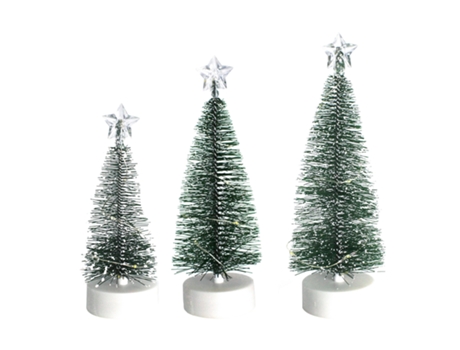 3PCS Decoraciones navideñas Luces LED para árbol de Navidad