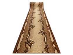 Alfombra de Pasillo Bcf Krzyś Marrón 80 cm