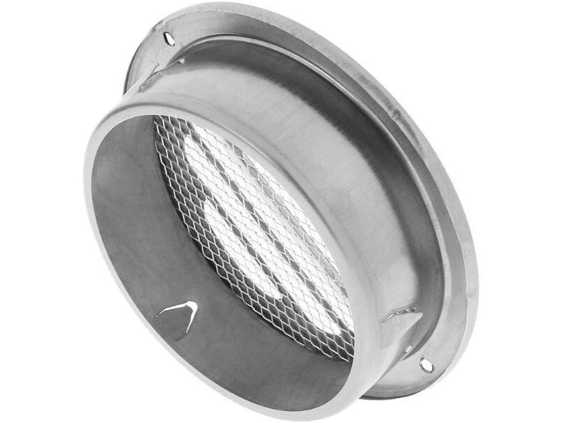 Tapa De Ventilación Acero Inoxidable, Orificios Pared, Rejillas Para Conductos Redondos Externos (color: Di...