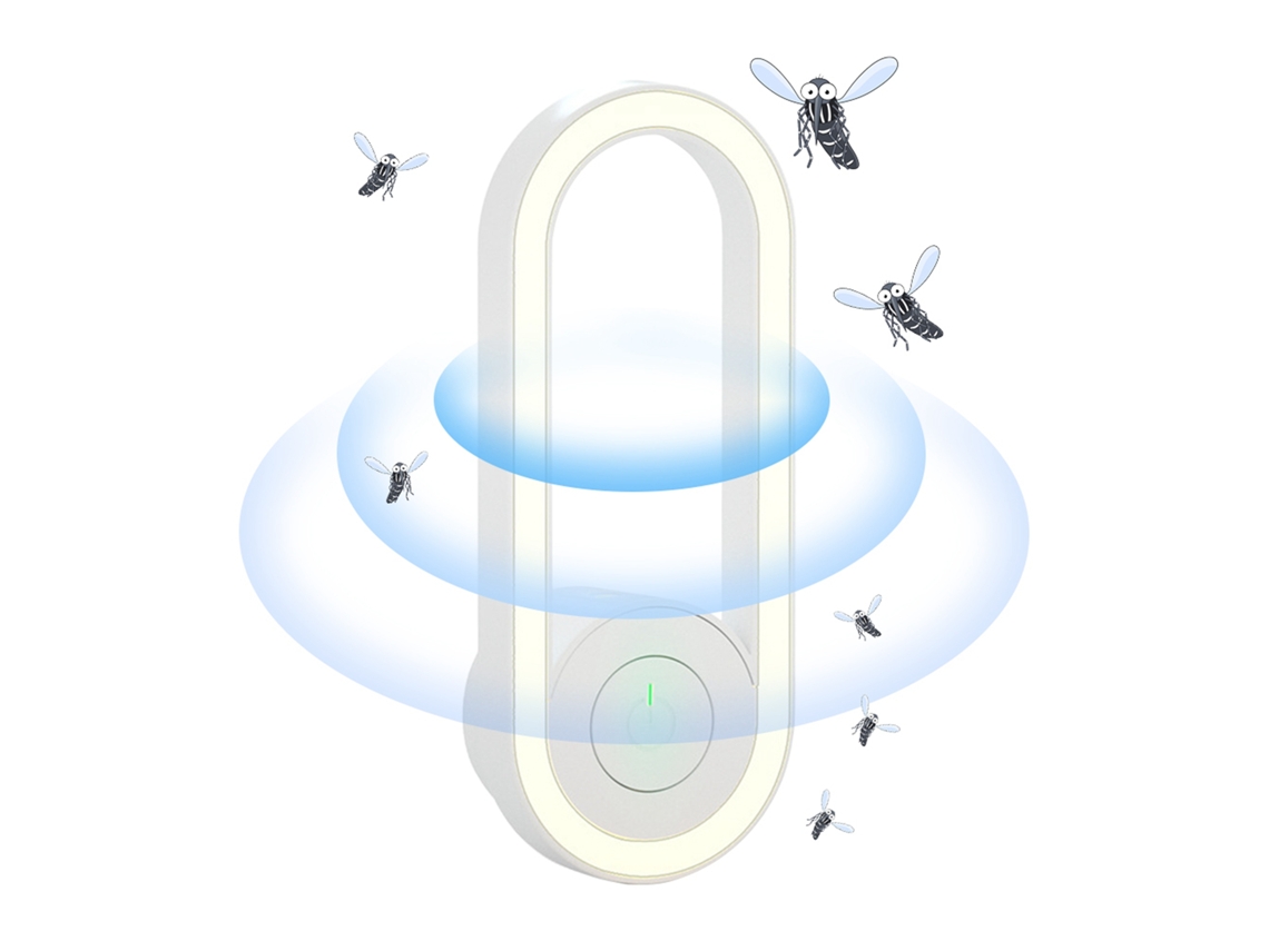 Luz Nocturna Eléctrica Ultrasónica Repelente De Mosquitos Con Led Exterminador De Insectos.
