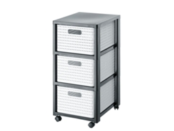 Estantería ROTHO Country (Blanco/Gris - Plástico - 32,5 cm - 37,5 cm)