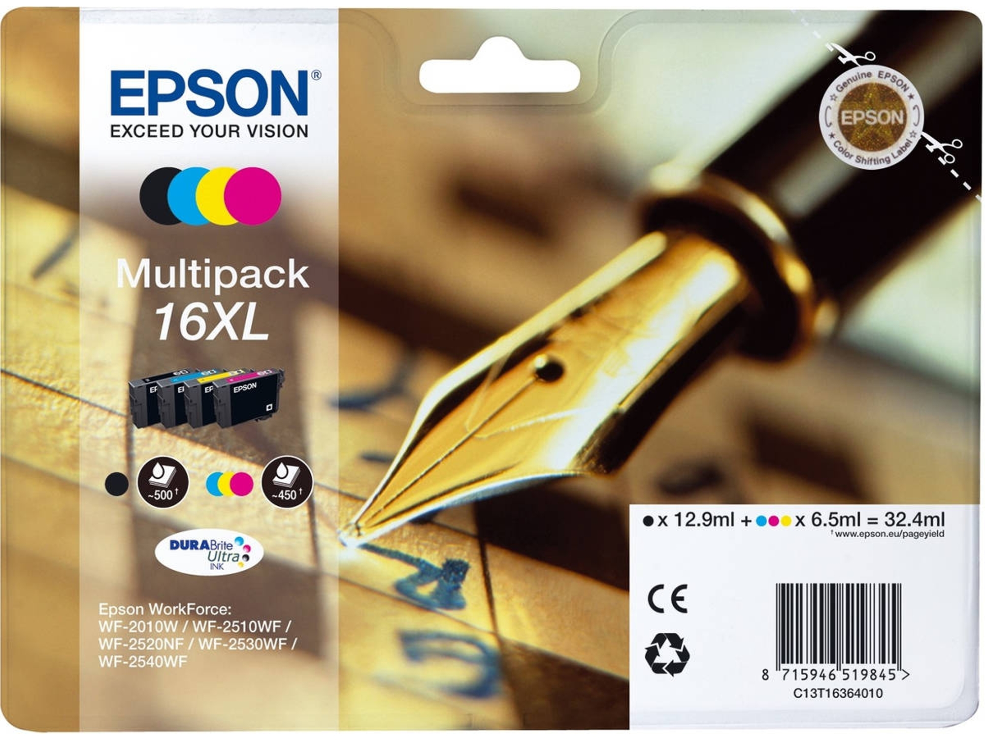 Cartucho de Tinta EPSON Multipack -  16XL