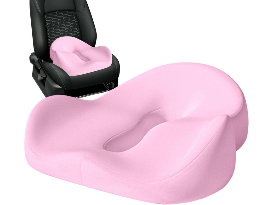 Cojín De Espuma Viscoelástica Transpirable Para Silla De Oficina Para Aliviar El Dolor De Cadera Rosa Gertiz