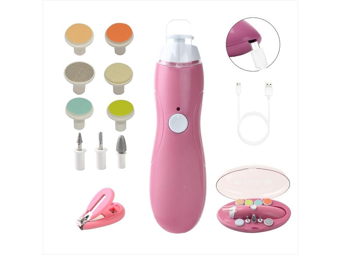 Cortauñas Para Bebés Con Cargador Usb, Kit De Manicura Eléctrico Para Recién Nacidos Y Bebés.