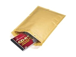 Sobre postal SELLADO AIR Mail Lite color dorado con extremo abierto de 120 x 210 mm