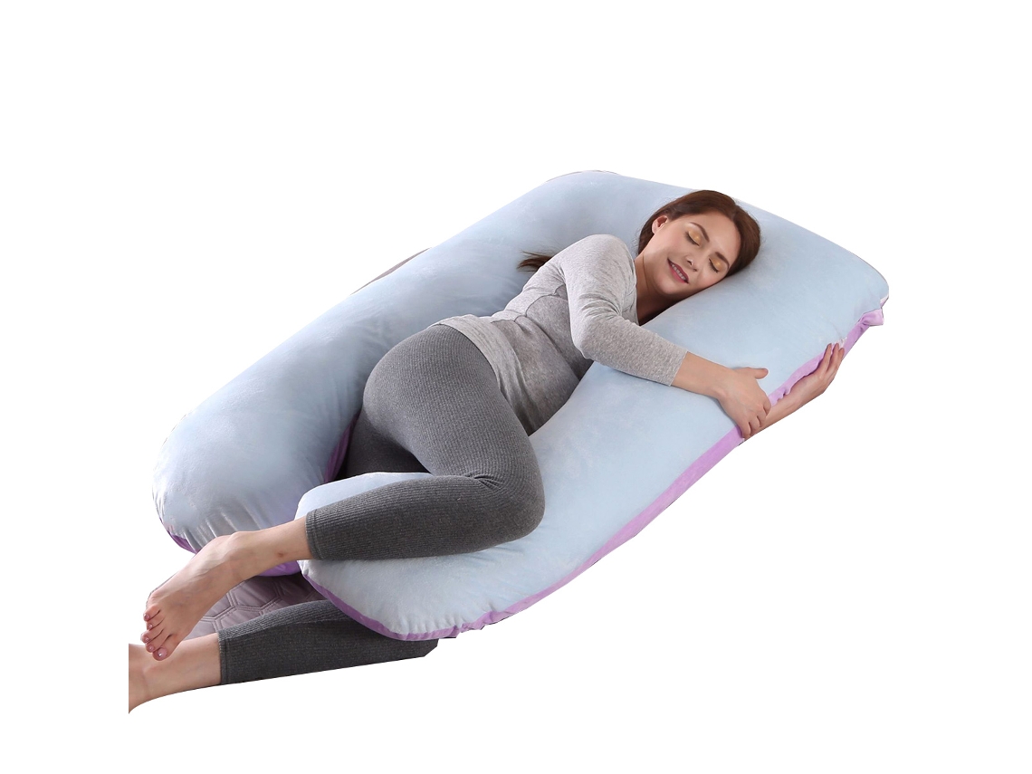 Almohada Para Embarazadas, Almohada En U Desmontable Y Lavable, Gran Cojín De Espalda