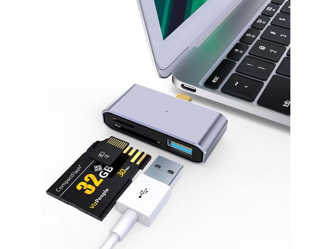 Especificaciones del lector de tarjetas tipo C para SD/TF/USB