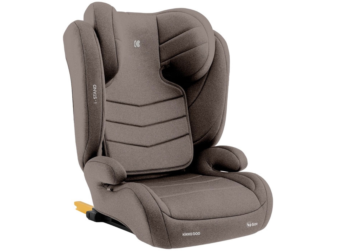 Silla de coche I-Size 100-150Cm KIKKABOO I-Stand Brown