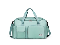 Bolso pequeño de gimnasio para mujer, bolso de viaje tipo tote, con compartimento para zapatos, verde HEXINYIGJLY
