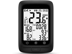 Ciclocomputador Gps Inalámbrico, Ant+ Con Bluetooth, Multifuncional Ant (negro)