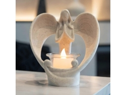 Omni-portador De Velas Tealight Con Figura De Ángel Regalo De Condolencias Con Vela Led Parpadeante Para Duelo Y Recuerdo