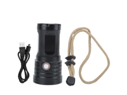 Linterna LED 2026 de 32000 lm, cargador USB, batería portátil, resistente al agua, para camping, rescate y búsqueda XM3 90