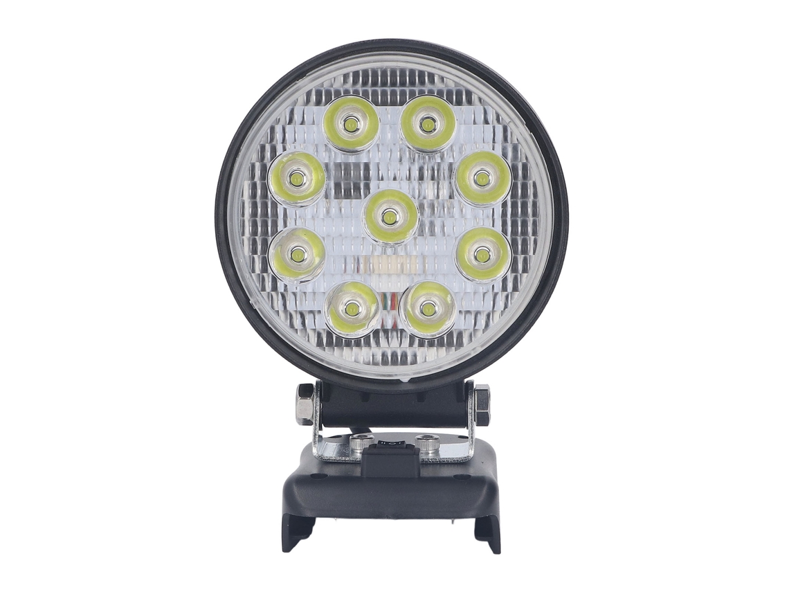 Luz De Trabajo Led Inalámbrica De 18 V, 27 W, 2400 Lm, Portátil, Para Camping Y Emergencias.