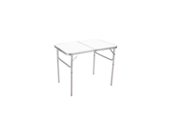 Mesa plegable de aluminio blanca de verano Marbueno para jardín o camping