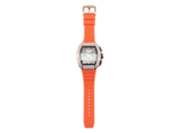 Reloj De Pulsera Analógico De Cuarzo Multifuncional Para Hombre, Resistente Al Agua Hasta 30 M, Correa De Silicona.