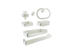 Juego de baño Gibalto blanco de 7 piezas