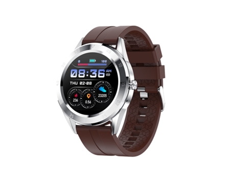 Smartwatch SMANDY Y10 1.54 Llamadas Bluetooth (Marrón plateado)