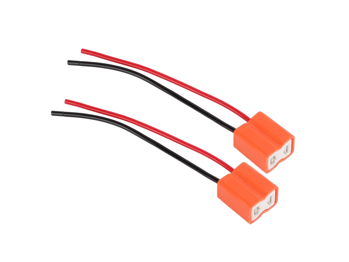 Cable Adaptador H7-2 Con Base De Lámpara Cerámica Y Conector Hembra Para Bombilla De Faro De Coche