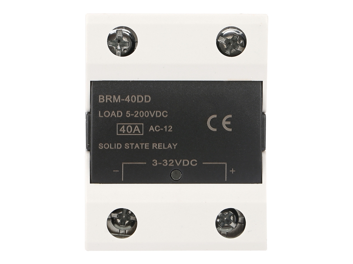 Relé De Estado Sólido Brm-40 40a Para Automatización Industrial 5-200vac